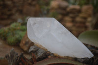 Natural Icey Etched Self Healed Quartz Crystals  x 3 From Madagascar