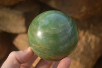 Polished  Green Aventurine Spheres  x 4 From Zimbabwe