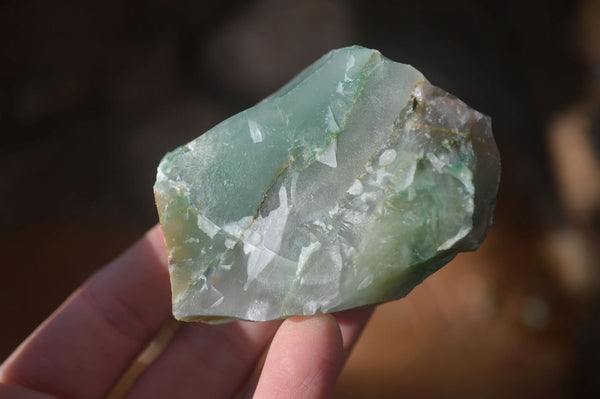 Natural Rough Green Jade Cobbed Specimens x 12 From Swaziland