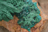 Natural Dioptase Specimen With Bladed Malachite & Azurite  x 1 From Likasi, Congo