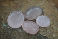 Polished Gemmy Pink Rose Quartz Palm Stones  x 35 From Ambatondrazaka, Madagascar - Toprock Gemstones and Minerals 