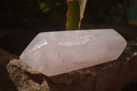 Polished Double Terminated Pink Rose Quartz Points  x 4 From Ambatondrazaka, Madagascar - TopRock