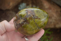 Polished Large Green Opal Standing Free Forms  x 6 From Madagascar - TopRock