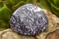 Polished Purple Lepidolite with Specular White Patterns Free Forms x 3 From Zimbabwe - TopRock