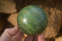 Polished  Green Aventurine Spheres  x 4 From Zimbabwe