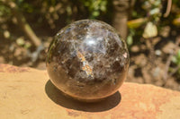 Polished Morion Smokey Quartz Spheres x 3 From Madagascar - TopRock