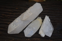 Natural Large Quartz Crystals  x 3 From Madagascar - Toprock Gemstones and Minerals 