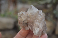 Natural Cascading Smokey Quartz Clusters x 6 From Luena, Congo