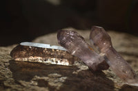 Natural Window Amethyst Crystals  x 12 From Chiredzi, Zimbabwe