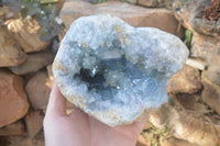 Natural Blue Celestite Geode Specimen  x 1 From Sakoany, Madagascar