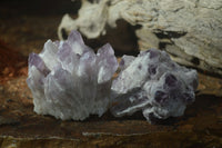 Natural Sugar Amethyst Clusters  x 6 From Solwezi, Zambia