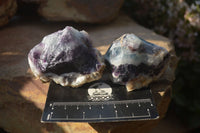 Natural Rough Watermelon Fluorite Cobbed Specimens  x 24 From Uis, Namibia