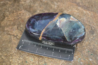 Polished Semi Translucent Watermelon Fluorite Free Forms  x 6 From Uis, Namibia - Toprock Gemstones and Minerals 