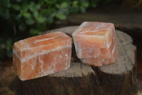 Natural New Sunset Orange Calcite Specimens  x 12 From Spitzkop, Namibia