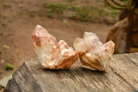 Natural Red Hematoid Phantom Quartz Specimens  x 6 From Karoi, Zimbabwe - TopRock