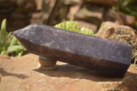 Polished Dark Purple Lepidolite Point x 1 From Madagascar - TopRock