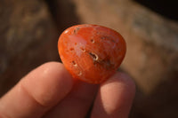 Polished  Mini Carnelian Agate Tumble Stones  x 1 Kg Lot From Madagascar