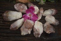 Natural Red Hematoid Quartz Specimens x 12 From Karoi, Zimbabwe - TopRock