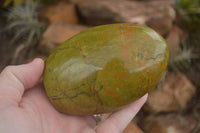 Polished Large Green Opal Standing Free Forms  x 6 From Madagascar - TopRock