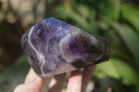 Polished Chevron Amethyst Point x 1 From Zambia