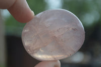 Polished Gemmy Pink Rose Quartz Palm Stones  x 35 From Ambatondrazaka, Madagascar - Toprock Gemstones and Minerals 