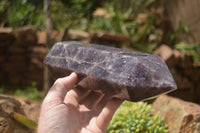 Polished Dark Purple Lepidolite Point x 1 From Madagascar - TopRock