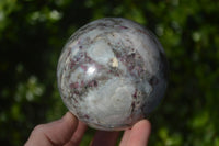 Polished Rubellite Pink Tourmaline Matrix Sphere x 1 From Madagascar