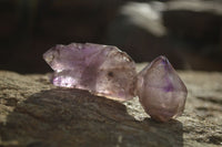 Natural Window Amethyst Crystals  x 12 From Chiredzi, Zimbabwe