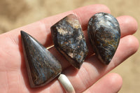 Polished Rare Pietersite Jewellery Free Forms x 6 From Outjo, Namibia - TopRock