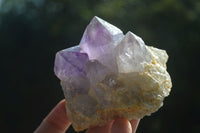 Natural Jacaranda Amethyst Clusters  x 3 From Mumbwa, Zambia - Toprock Gemstones and Minerals 