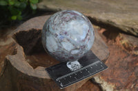 Polished Rubellite Pink Tourmaline Matrix Sphere x 1 From Madagascar