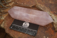 Polished Double Terminated Pink Rose Quartz Points  x 4 From Ambatondrazaka, Madagascar - TopRock