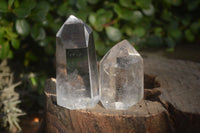 Polished  Clear Quartz Crystal Points  x 12 From Madagascar