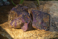 Natural Metallic Purpurite Cobbed Specimens  x 2 From Erongo, Namibia - Toprock Gemstones and Minerals 