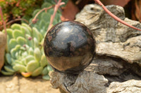 Polished Rare Blue Iolite / Water Sapphire Spheres  x 4 From Madagascar - TopRock