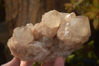 Natural Cascading Smokey Quartz Clusters x 2 From Luena, Congo