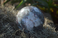 Polished Rubellite Pink Tourmaline Matrix Sphere x 1 From Madagascar