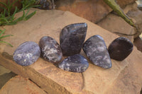 Polished Purple Lepidolite Free Forms  x 6 From Zimbabwe - Toprock Gemstones and Minerals 