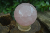 Polished Rare Star Rose Quartz Spheres  x 2 From Ambatondrazaka, Madagascar - Toprock Gemstones and Minerals 