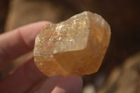 Natural Honey Aragonite Etched & Cobbed Pieces  x 35 From Namibia