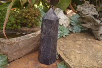 Polished Dark Purple Lepidolite Point x 1 From Madagascar - TopRock