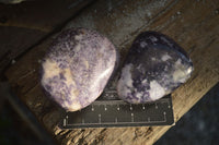 Polished Purple Lepidolite Free Forms  x 6 From Zimbabwe - Toprock Gemstones and Minerals 