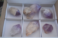 Natural Jacaranda Amethyst Specimens  x 6 From Mumbwa, Zambia - Toprock Gemstones and Minerals 