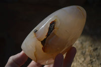 Polished Mixed Agate Standing Free Forms  x 4 From Madagascar