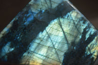 Polished Flashy Labradorite Standing Free Forms  x 3 From Tulear, Madagascar - TopRock