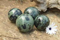 Polished Stromatolite / Kambamba Jasper Spheres  x 4 From Katsepy, Madagascar - TopRock