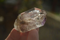 Natural Window Amethyst Crystals  x 12 From Chiredzi, Zimbabwe