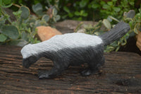 Polished African Honey Badger Carving  x 1 From Zimbabwe - TopRock