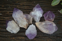 Natural Jacaranda Amethyst Specimens  x 6 From Mumbwa, Zambia - Toprock Gemstones and Minerals 