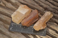 Natural Honey Aragonite Etched & Cobbed Pieces  x 35 From Namibia